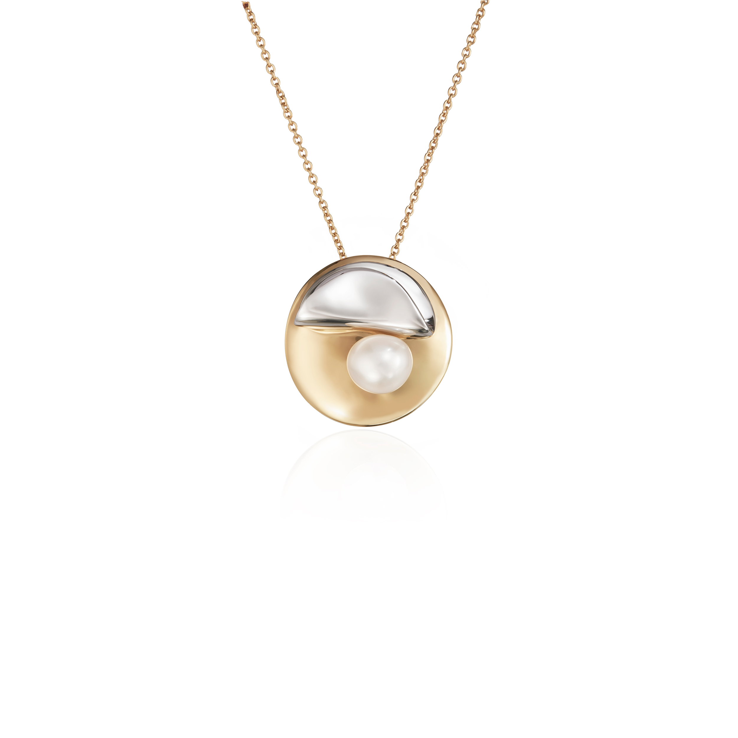 FOLD TWO TONE NECKLACE (GOLD/SILVER) | MI MANERA JEWELRY – OFFICIAL WEBSITE